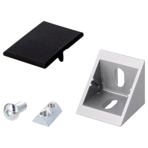 093W401N08S03; Angle bracket; for profiles; Width of the groove: 8mm; FATH