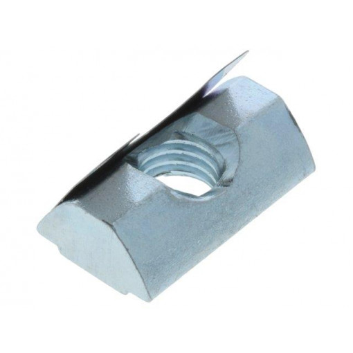 096028F; Nut; for profiles; Width of the groove: 8mm; V: with spring leaf; FATH