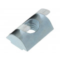 096286F; Nut; for profiles; Width of the groove: 6mm; V: with spring leaf; FATH 096286F; Nut; for profiles; Width of the groove: 6mm; V: with spring leaf; FATH