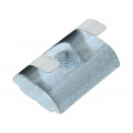096314F; Nut; for profiles; Width of the groove: 8mm; V: with spring leaf; FATH 096314F; Nut; for profiles; Width of the groove: 8mm; V: with spring leaf; FATH