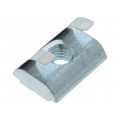 096315F; Nut; for profiles; Width of the groove: 8mm; V: with spring leaf; FATH 096315F; Nut; for profiles; Width of the groove: 8mm; V: with spring leaf; FATH