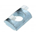 096318F; Nut; for profiles; Width of the groove: 8mm; V: with spring leaf; FATH 096318F; Nut; for profiles; Width of the groove: 8mm; V: with spring leaf; FATH