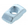 096H06410; Nut; for profiles; Width of the groove: 6mm; steel; zinc; H: 1mm; FATH 096H06410; Nut; for profiles; Width of the groove: 6mm; steel; zinc; H: 1mm; FATH