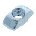 096H08615; Nut; for profiles; Width of the groove: 8mm; steel; zinc; H: 1.5mm; FATH 096H08615; Nut; for profiles; Width of the groove: 8mm; steel; zinc; H: 1.5mm; FATH