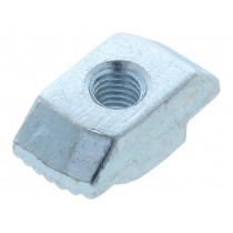 096H10530; Nut; for profiles; Width of the groove: 10mm; steel; zinc; H: 3mm; FATH
