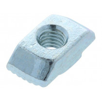 096H10617; Nut; for profiles; Width of the groove: 10mm; steel; zinc; H: 1.5mm; FATH