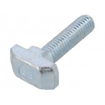 096HK0830M0625; Screw; for profiles; Width of the groove: 8mm; L: 25mm; steel; zinc; FATH
