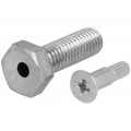 098EM08025M; Pin; M8; Plunger mat: steel; Plating: zinc; Thread len: 25mm; FATH