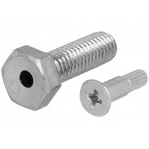 098EM08025M; Pin; M8; Plunger mat: steel; Plating: zinc; Thread len: 25mm; FATH