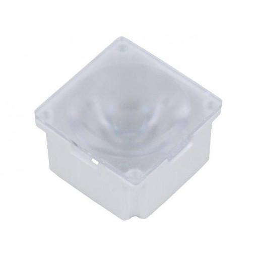 FA15229_ROSE-MRK-S; LED lens; square; Mat: polycarbonate; transparent; 29°; H: 12.96mm; LEDIL