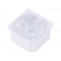 FA15232_ROSE-MRK-M; LED lens; square; Mat: polycarbonate; transparent; 45°; H: 12.55mm; LEDIL FA15232_ROSE-MRK-M; LED lens; square; Mat: polycarbonate; transparent; 45°; H: 12.55mm; LEDIL