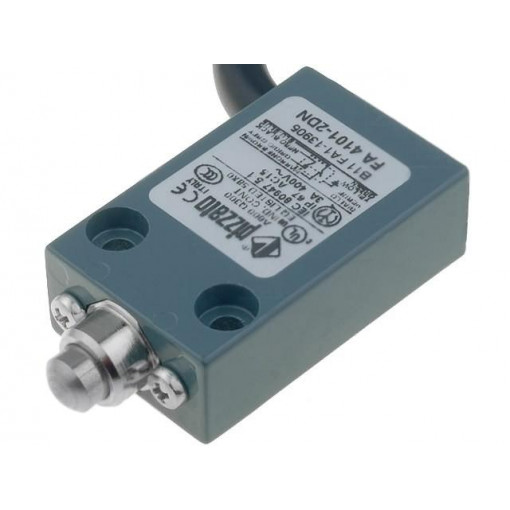 FA 4101-2DN; Limit switch; plunger; NO + NC; 10A; max.400VAC; lead 2m; 20mm; PIZZATO ELETTRICA FA 4101-2DN; Limit switch; plunger; NO + NC; 10A; max.400VAC; lead 2m; 20mm; PIZZATO ELETTRICA