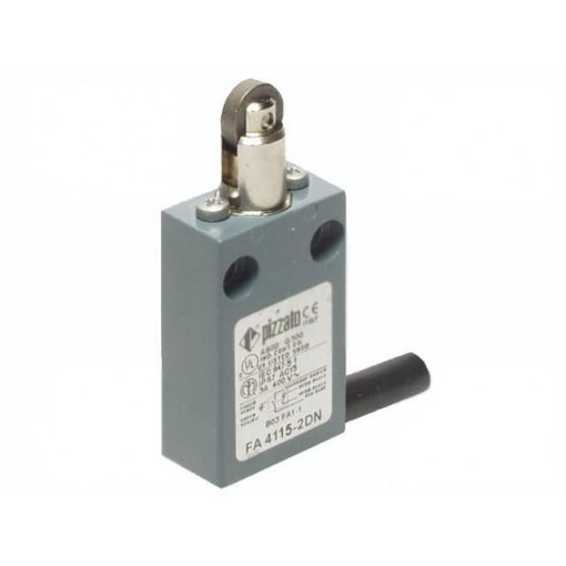 FA 4115-2DN; Limit switch; pusher with parallel roller; NO + NC; 10A; lead 2m; PIZZATO ELETTRICA FA 4115-2DN; Limit switch; pusher with parallel roller; NO + NC; 10A; lead 2m; PIZZATO ELETTRICA