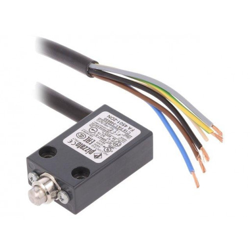 FA 4501-2DN; Limit switch; plunger; NO + NC; 10A; lead 2m; IP67; Mat: metal; 20mm; PIZZATO ELETTRICA FA 4501-2DN; Limit switch; plunger; NO + NC; 10A; lead 2m; IP67; Mat: metal; 20mm; PIZZATO ELETTRICA