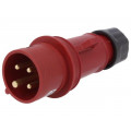 13300; Plugs; Body: red; Out.diam: 37.8mm; H: 16.8mm; Mat: LDPE; Shape: round; SUNDPLAST
