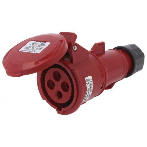 23300; Connector: AC supply 3-phase; socket; female; 16A; 380/415VAC; Famatel