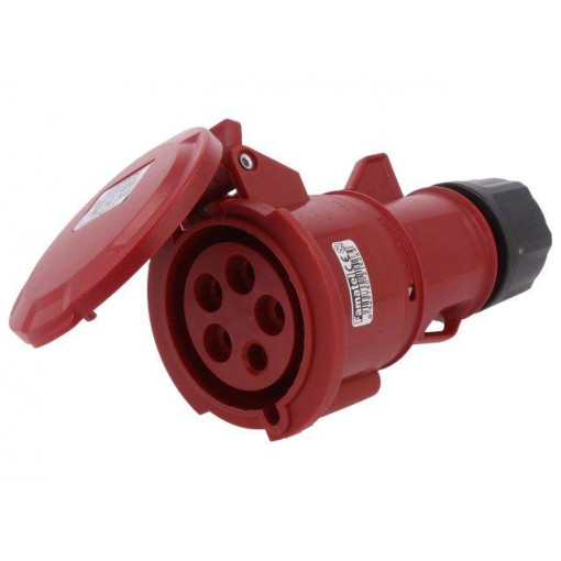 23303; Connector: AC supply 3-phase; socket; female; 32A; 380/415VAC; Famatel