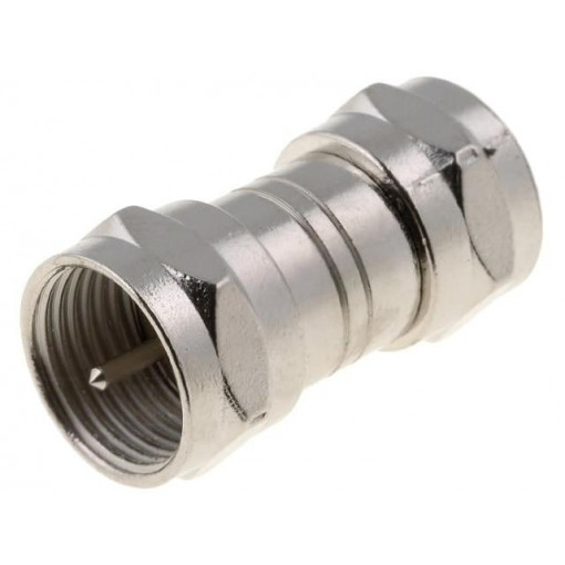 ; Coupler; F plug,both sides; straight; for cable; ; Coupler; F plug,both sides; straight; for cable;
