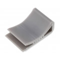 FCR15; Self-adhesive cable holder; PVC; grey; KSS WIRING FCR15; Self-adhesive cable holder; PVC; grey; KSS WIRING