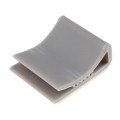 FCR20; Self-adhesive cable holder; PVC; grey; KSS WIRING FCR20; Self-adhesive cable holder; PVC; grey; KSS WIRING