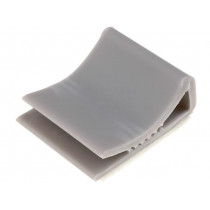 FCR20; Self-adhesive cable holder; PVC; grey; KSS WIRING