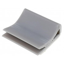 FC-28; Self-adhesive cable holder; PVC; grey; KSS WIRING