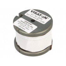 3698; Inductor: coil; 3.3mH; 0.45Ω; 6.6A; Ø: 40mm; H: 30mm; Øcore: 0.9mm; VISATON