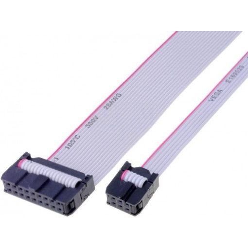 FC10150-0; Ribbon cable with IDC connectors; 10x28AWG; Cable ph: 1.27mm; AMPHENOL