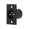 FC6106; Socket; XLR; male; PIN: 3; for panel mounting,screw; soldering; CLIFF FC6106; Socket; XLR; male; PIN: 3; for panel mounting,screw; soldering; CLIFF