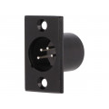 FC6126; Socket; XLR; male; PIN: 4; for panel mounting,screw; soldering; CLIFF FC6126; Socket; XLR; male; PIN: 4; for panel mounting,screw; soldering; CLIFF
