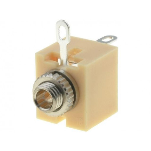 JYO-25 (FC6810); Socket; Jack 2,5mm; female; mono; with on/off switch; soldering; CLIFF