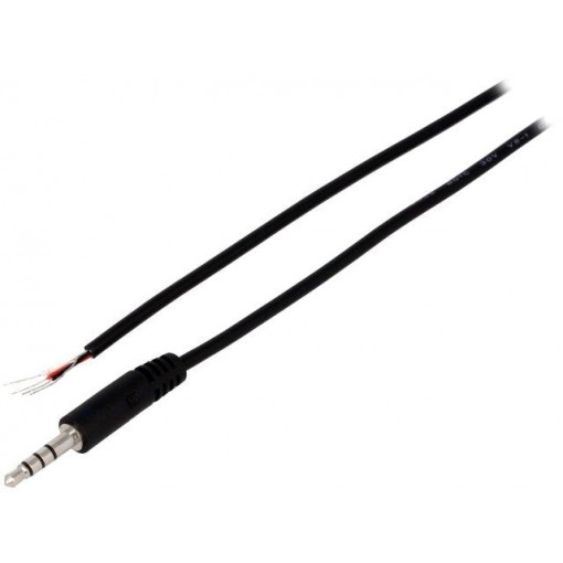 FC68122C; Plug; Jack 3,5mm specjalny; male; with lead; ways: 4; 2m; CLIFF