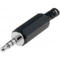 FC68124; Plug; Jack 3,5mm; male; stereo; with strain relief; ways: 4; CLIFF