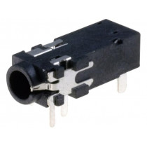 FC68127; Socket; Jack 3,5mm; female; with two switches; ways: 4; THT; H: 5mm; CLIFF