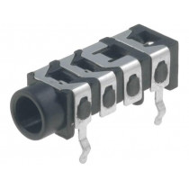 FC68128; Socket; Jack 3,5mm specjalny; female; ways: 4; THT; W: 6mm; H: 6mm; CLIFF
