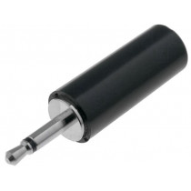 JPO-25 (FC6814); Plug; Jack 2,5mm; male; mono; straight; for cable; soldering; 3.5mm; CLIFF