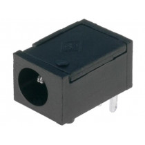 DC-8N (FC681455); Socket; DC supply; male; 3,5/1,3mm; MINI; THT; 1A; 12VDC; angled 90°; CLIFF