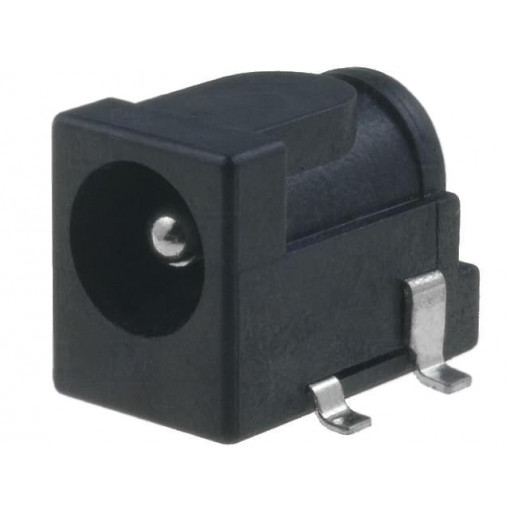 DC-10BS (FC68149S); Socket; DC supply; male; 5,5/2,5mm; 5.5mm; 2.5mm; SMT; 2A; 12VDC; CLIFF