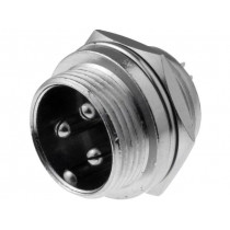 FC684203; Socket; microphone; male; PIN: 3; for panel mounting; CLIFF