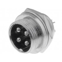 FC684204; Socket; microphone; male; PIN: 4; for panel mounting; CLIFF