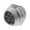 FC684206; Socket; microphone; male; PIN: 6; for panel mounting; CLIFF FC684206; Socket; microphone; male; PIN: 6; for panel mounting; CLIFF