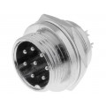 FC684208; Socket; microphone; male; PIN: 8; for panel mounting; CLIFF FC684208; Socket; microphone; male; PIN: 8; for panel mounting; CLIFF