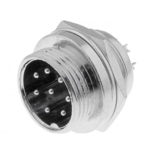 FC684208; Socket; microphone; male; PIN: 8; for panel mounting; CLIFF