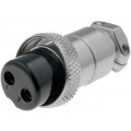 FC684212; Plug; microphone; female; PIN: 2; for cable; straight; 6mm; CLIFF FC684212; Plug; microphone; female; PIN: 2; for cable; straight; 6mm; CLIFF