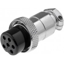 FC684216; Plug; microphone; female; PIN: 6; for cable; straight; 6mm; CLIFF