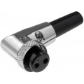 FC684222R; Plug; microphone; female; PIN: 2; for cable; angled 90°; 6mm; CLIFF FC684222R; Plug; microphone; female; PIN: 2; for cable; angled 90°; 6mm; CLIFF