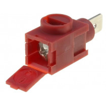 FCR79001; Terminal block; ways: 1; 0.14÷2.5mm2; Colour: red; 26AWG÷12AWG; CLIFF
