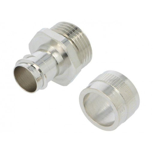 256.017.0; Straight terminal connector; ØBraid : 16mm; brass; -55÷260°C; ANAMET EUROPE
