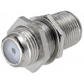 ; Coupler; F socket,both sides; with mounting nut,with washer;  ; Coupler; F socket,both sides; with mounting nut,with washer;