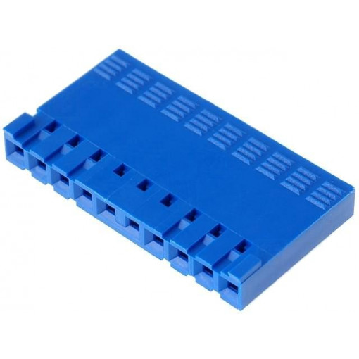 65240-010LF; Plug; wire-board; female; PIN: 10; w/o contacts; 2.54mm; for cable; FCI